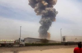 عکس و فیلم از انفجار بزرگ در بندرعباس ! / اسکله شهید رجایی در آتش 