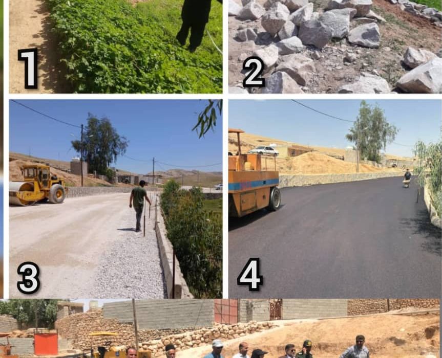 بازدید فرماندار مسجدسلیمان از پیشرفت پروژه آسفالت روستای برد سوراخ
