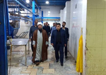 فرماندار مسجدسلیمان از روند تولید و توسعه کشتارگاه صنعتی صحرا بازدید کرد